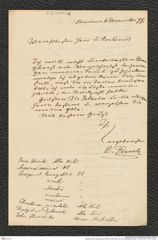 Nachlass Franz Steindachner, Brief von Otto Finsch an Franz Steindachner (06.12.1877), Inv.Nr. 129.01, Seite 1